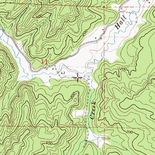 Topographic Map of Rich Creek, OR
