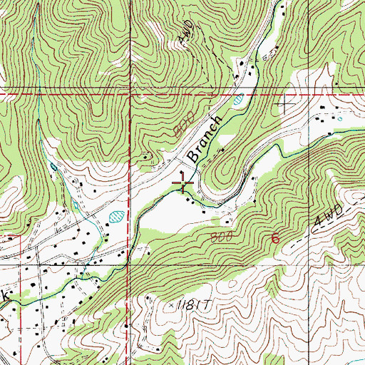 Topographic Map of Richardson Creek, OR