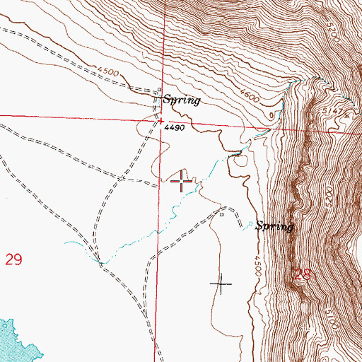 Topographic Map of Riffle Canyon, OR