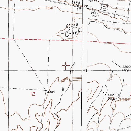 Topographic Map of Rinehart Creek, OR