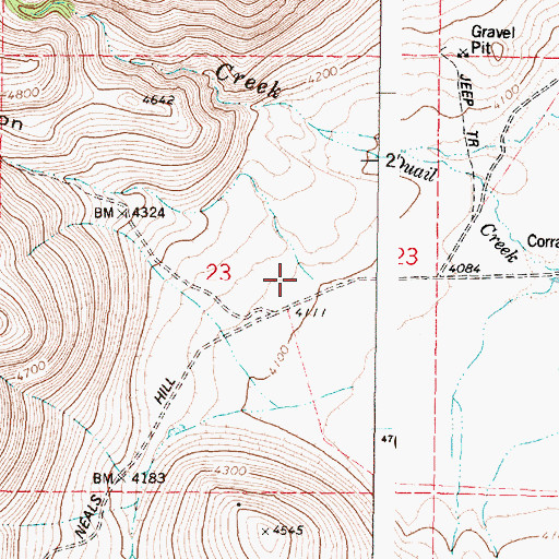 Topographic Map of Road Canyon, OR