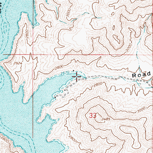 Topographic Map of Road Canyon, OR