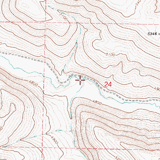Topographic Map of Road Canyon, OR