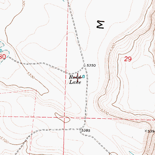 Topographic Map of Road Lake, OR