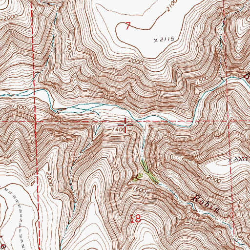 Topographic Map of Robin Creek, OR