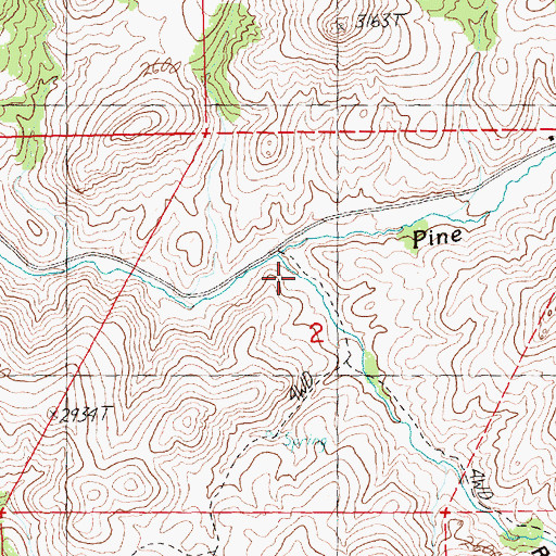 Topographic Map of Robinson Canyon, OR