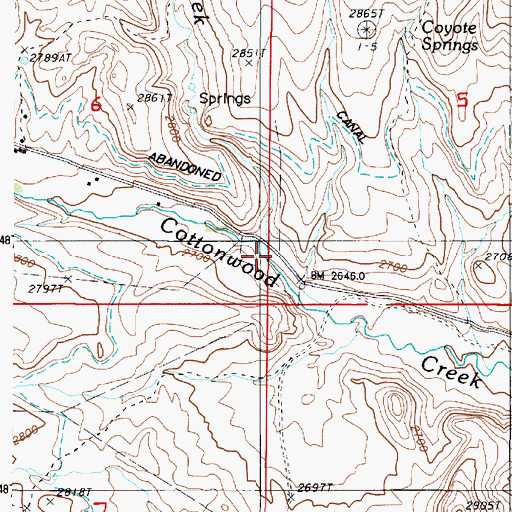 Topographic Map of Rock Cabin Creek, OR