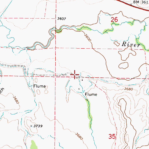 Topographic Map of Rock Creek, OR