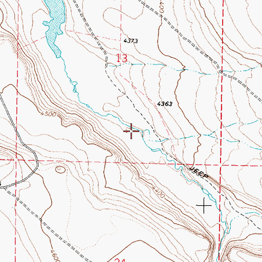 Topographic Map of Rock Creek, OR