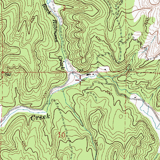 Topographic Map of Rock Robinson Creek, OR