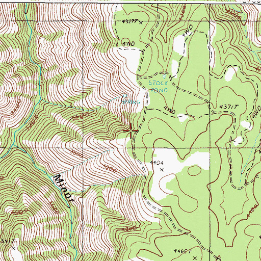 Topographic Map of Rockwall Spring, OR