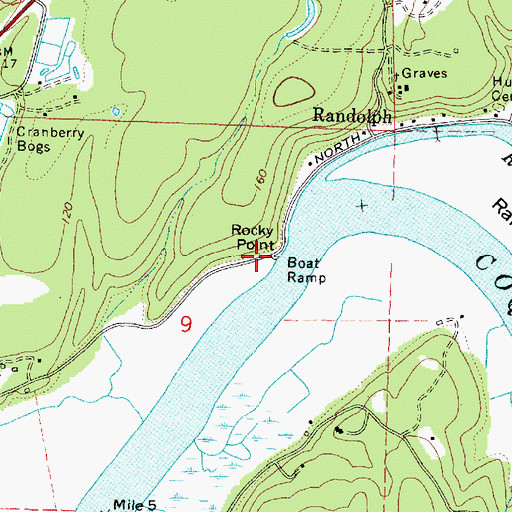 Topographic Map of Rocky Point, OR