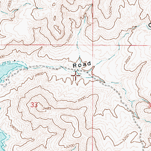 Topographic Map of Rookie Creek, OR