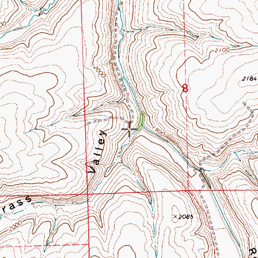 Topographic Map of Rosebush Canyon, OR