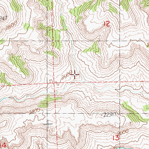 Topographic Map of Rosenbaum Canyon, OR