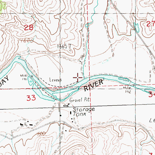 Topographic Map of Rowe Creek, OR