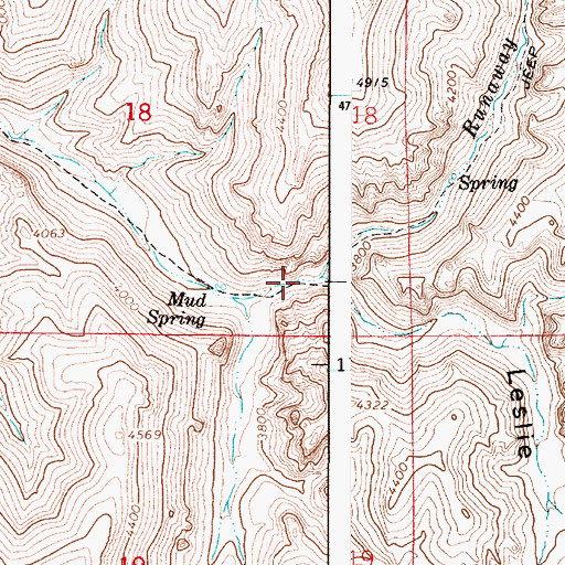 Topographic Map of Runaway Creek, OR