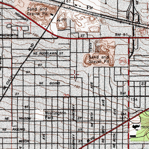 Topographic Map of Head Start Sacajawea, OR