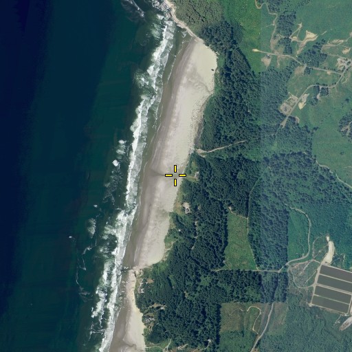 Aerial/Satellite Image of Sacchi Beach, OR