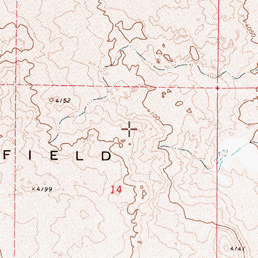 Topographic Map of Saddle Butte Lava Field, OR