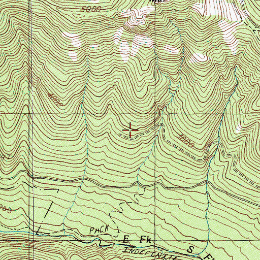 Topographic Map of Saddle Trail, OR