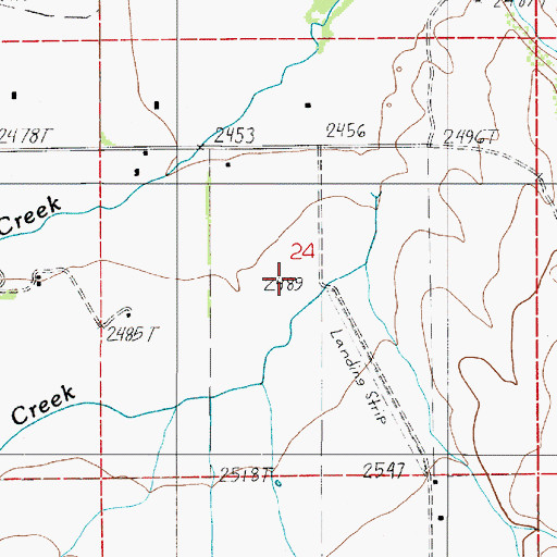 Topographic Map of Sag Creek, OR