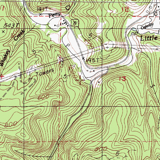 Topographic Map of Salmon Creek, OR