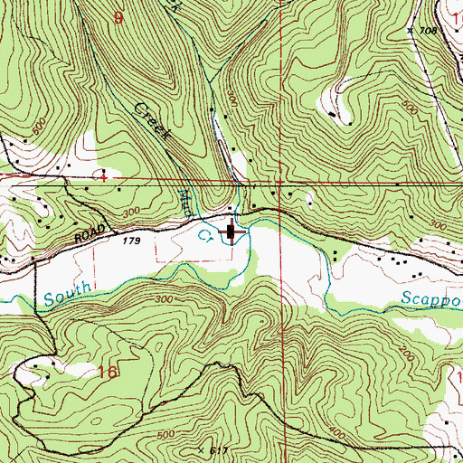 Topographic Map of Salt Creek, OR