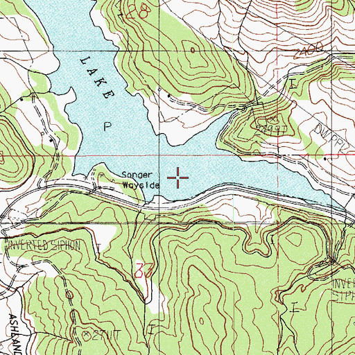 Topographic Map of Sampson Creek, OR