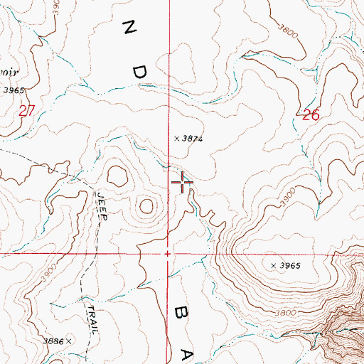 Topographic Map of Sand Basin, OR