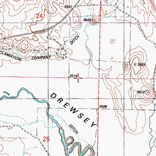 Topographic Map of Sand Creek, OR