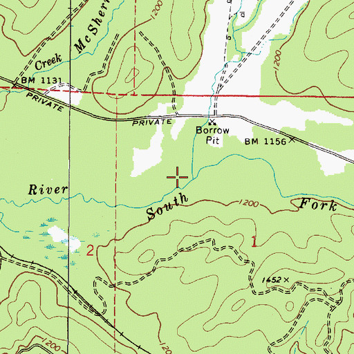 Topographic Map of Sand Creek, OR