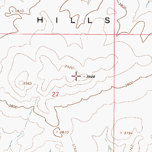Topographic Map of Sand Hills, OR