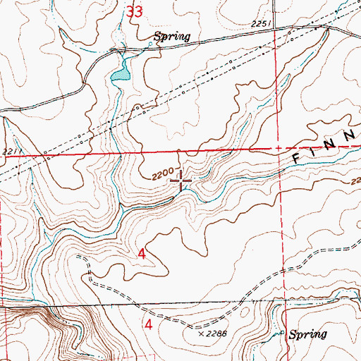 Topographic Map of Sand Hollow, OR