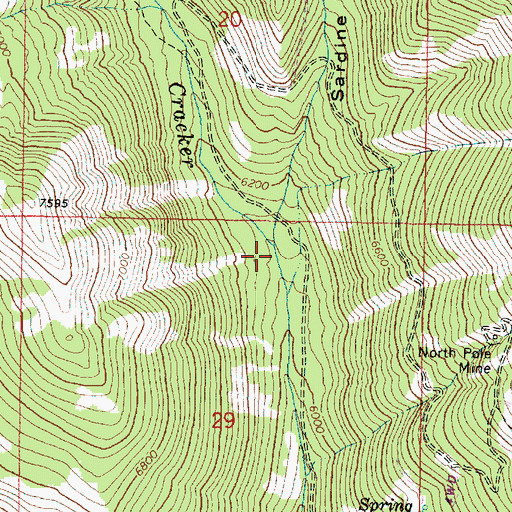 Topographic Map of Sardine Gulch, OR