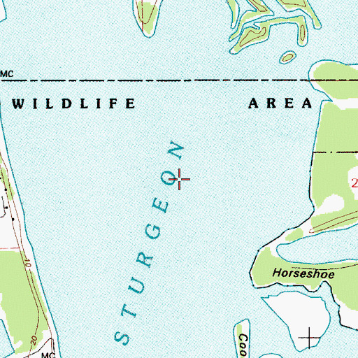 Topographic Map of Sauvie Island, OR