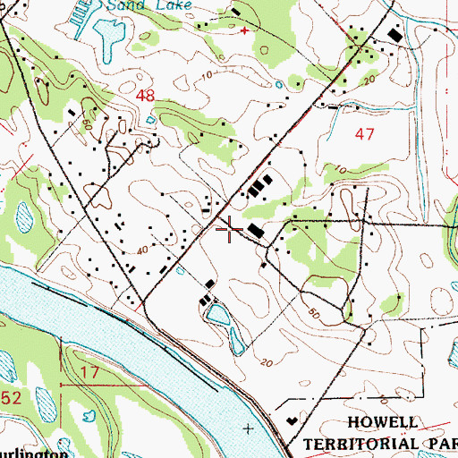 Topographic Map of Sauvie Island Elementary School, OR