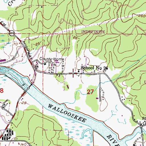 Topographic Map of School Number 26 (historical), OR