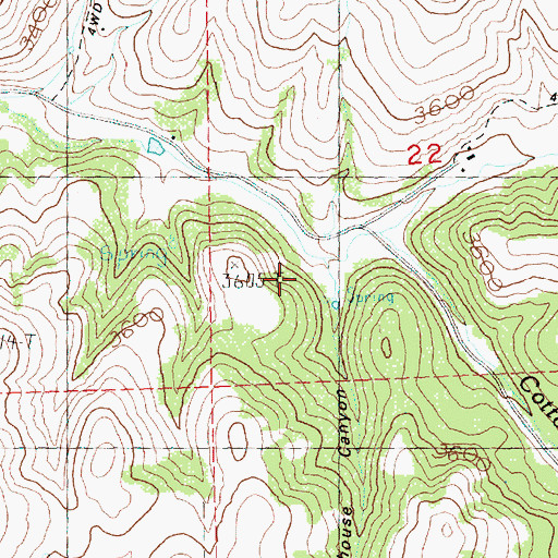 Topographic Map of Schoolhouse Canyon, OR