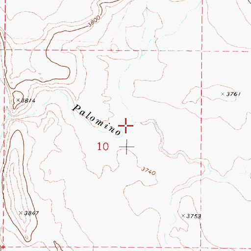 Topographic Map of Scott Butte Creek, OR