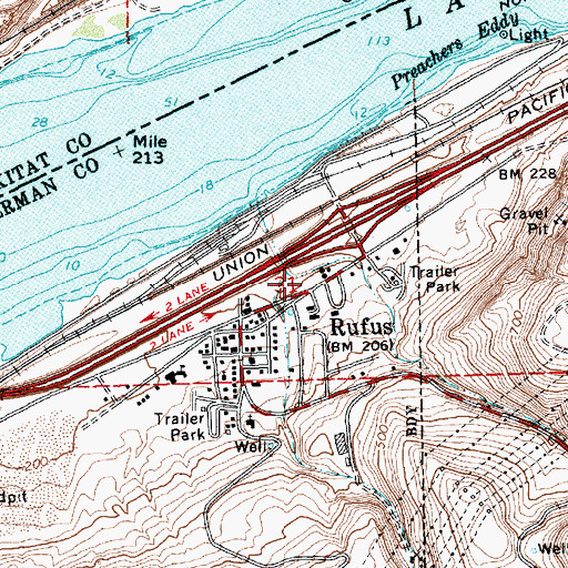 Topographic Map of Scott Canyon, OR