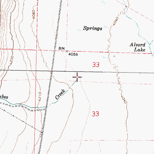 Topographic Map of Scoubes Creek, OR