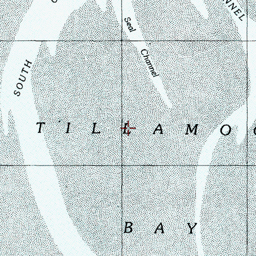 Topographic Map of Seal Channel, OR