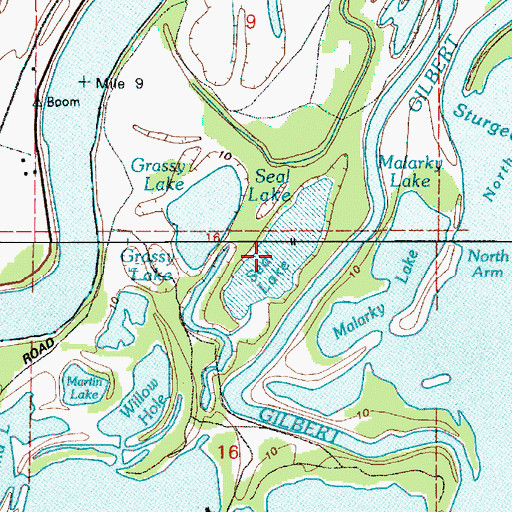 Topographic Map of Seal Lake, OR