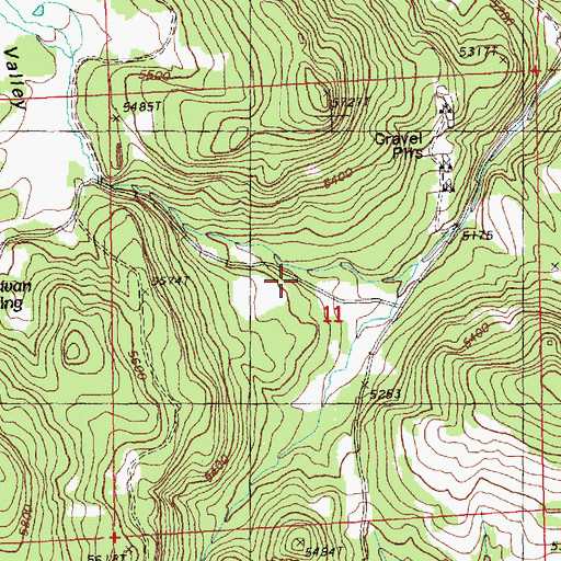 Topographic Map of Secret Valley, OR
