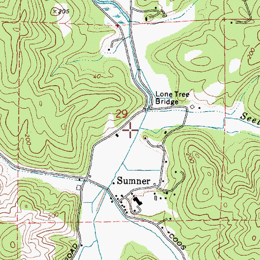 Topographic Map of Seelander Creek, OR