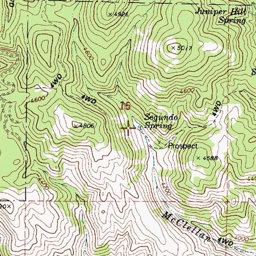 Topographic Map of Segundo Spring, OR