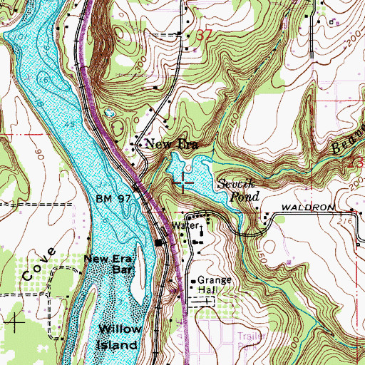 Topographic Map of Sevcik Pond, OR