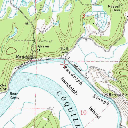 Topographic Map of Sevenmile Creek, OR