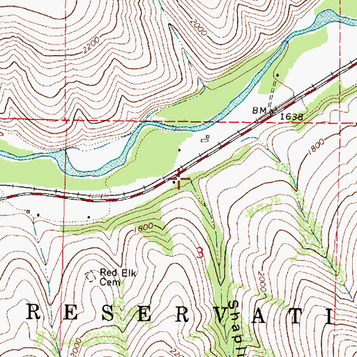Topographic Map of Shaplish Canyon, OR